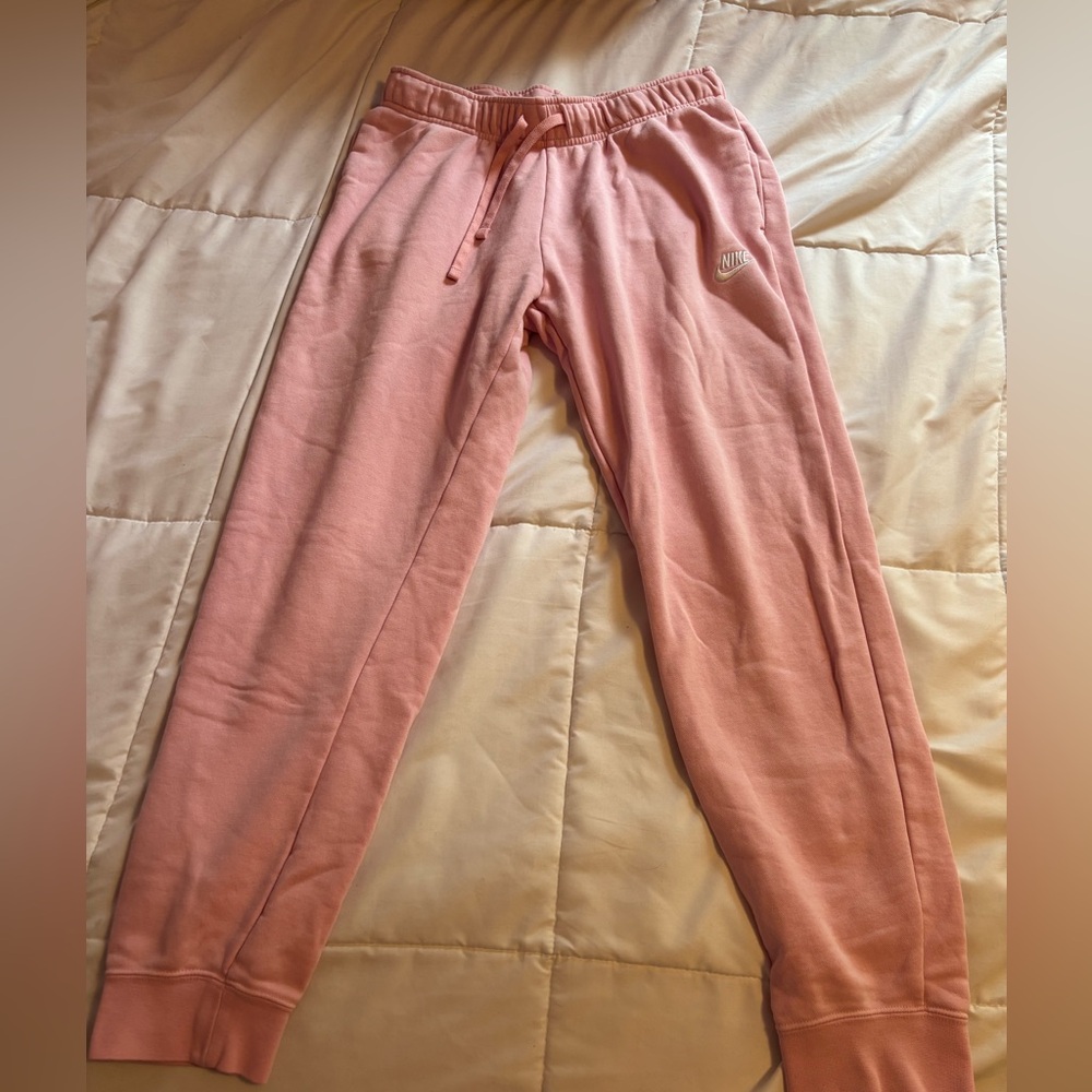 Nike Light Pink Cuffed Joggers